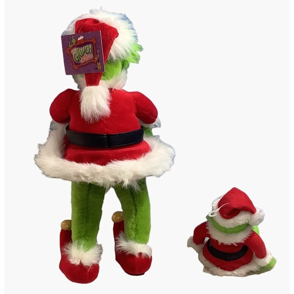 2 The Grinch Dr. Seuss 16" Bendable Stuffed Animal & Hard Face 11" Plush - Picture 4 of 10